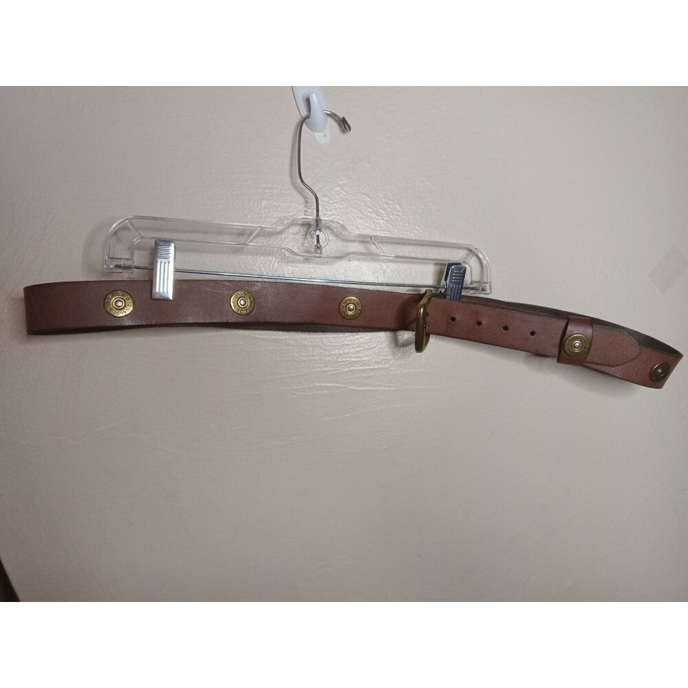 Nocona Belt Company Men's Leather 12 Gauge Bullet Belt Size 54